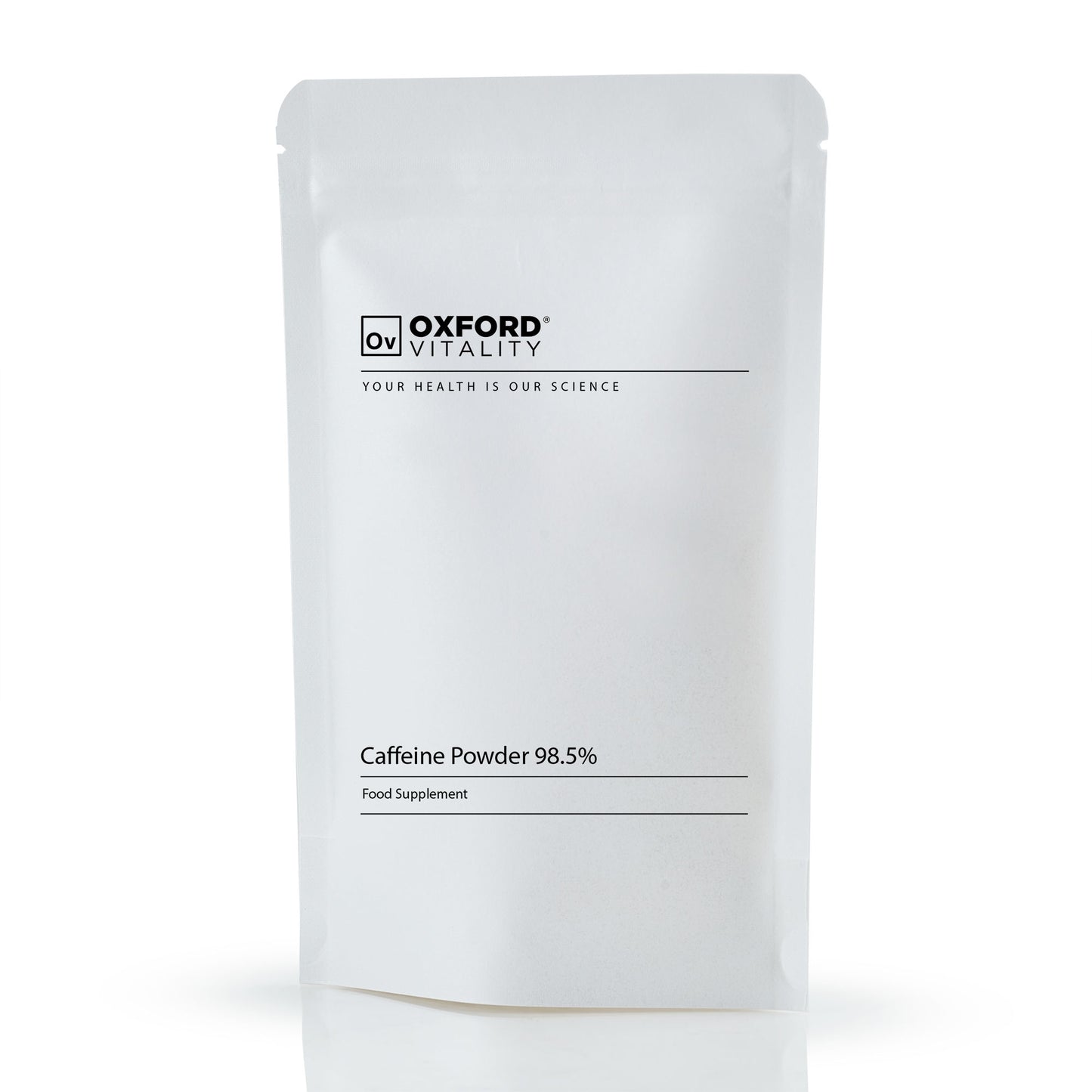 Caffeine Powder - CAUTION: HIGH CAFFEINE CONTENT. Not recommended for children or pregnant or breast-feeding women.