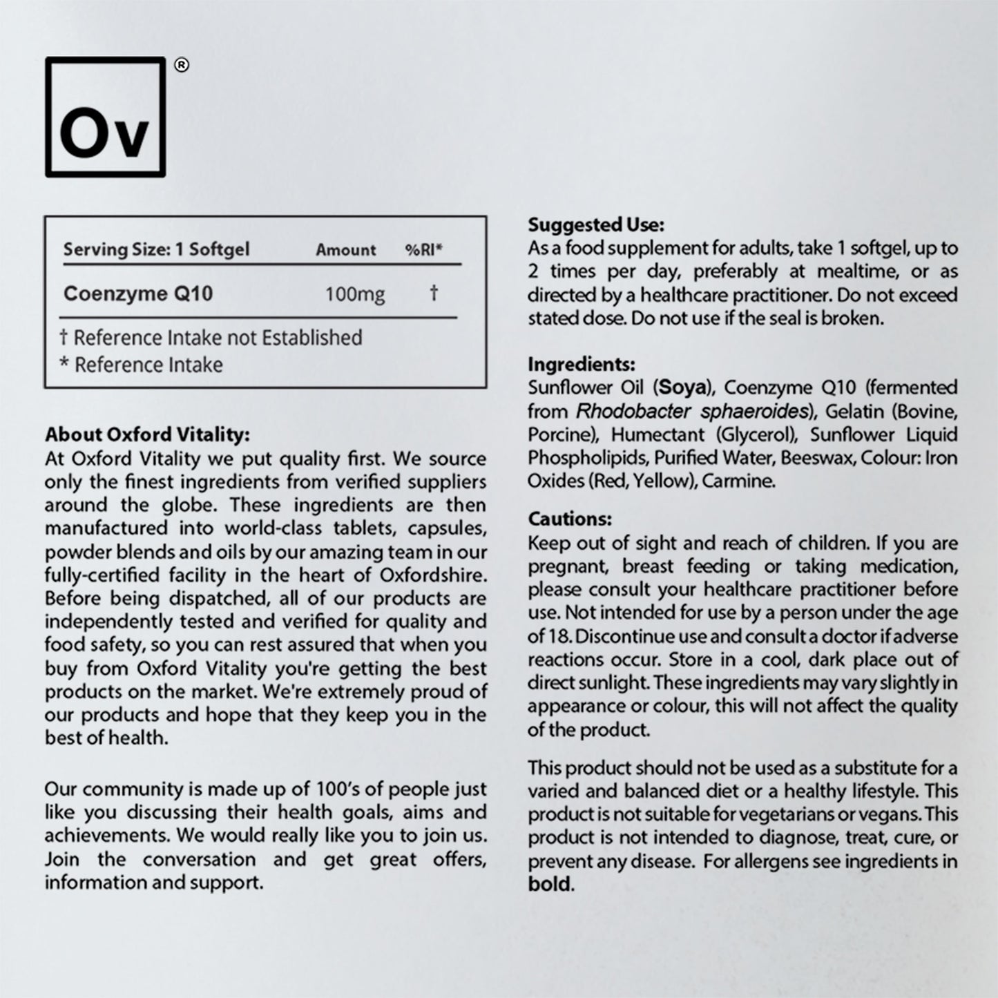 Coenzyme Q10 Softgels