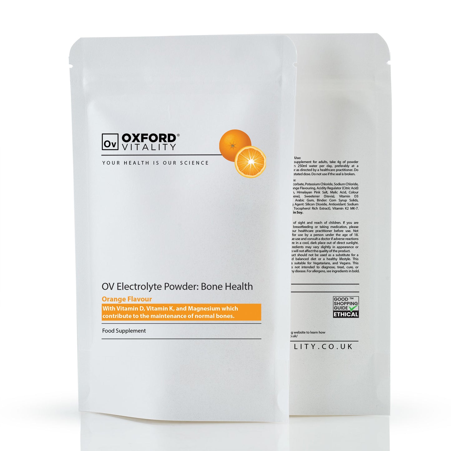 NEW Electrolyte Powder Drink: Bone Health (Orange Flavour)