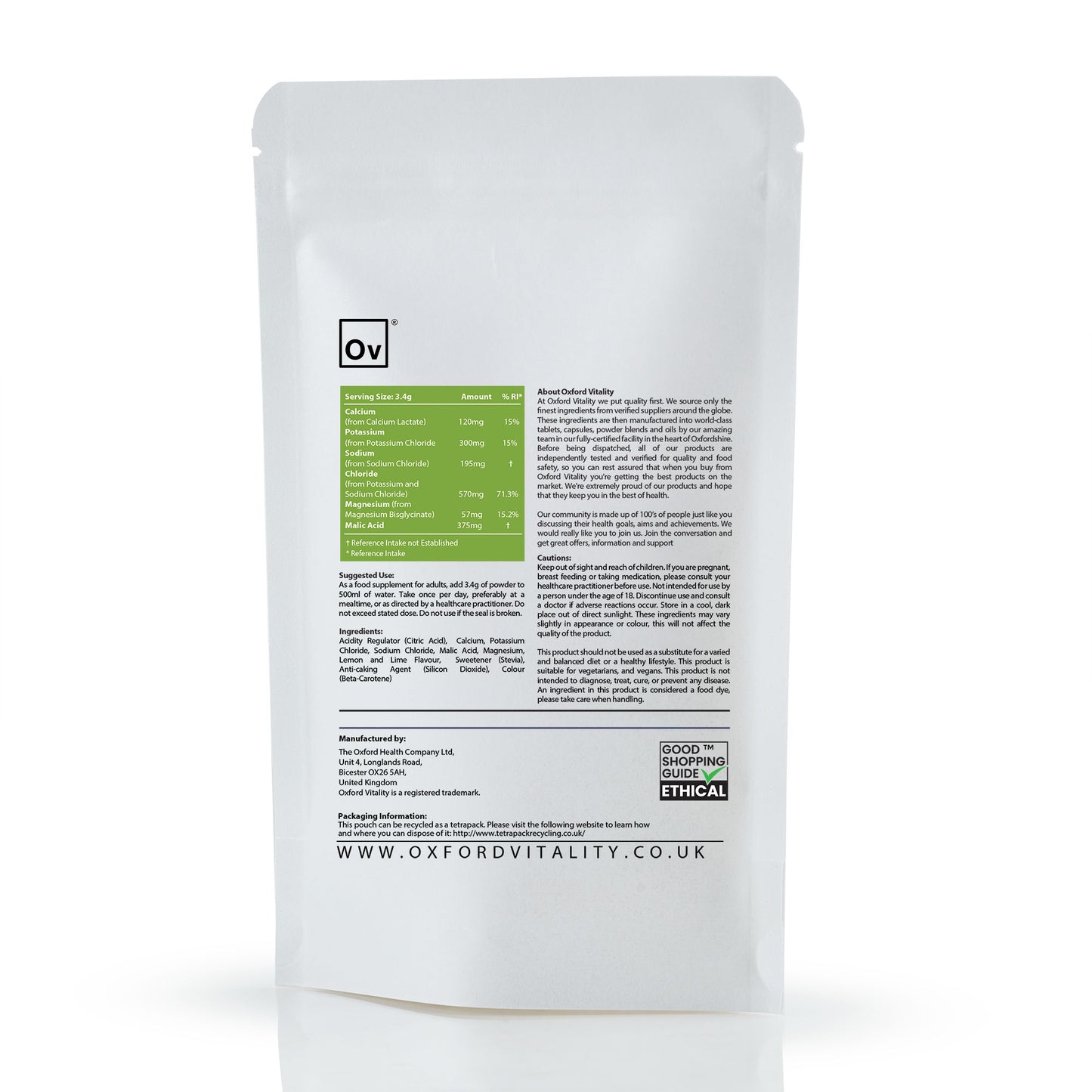 NEW Electrolyte Powder Drink: Electrolyte Balance (Lemon & Lime Flavour)