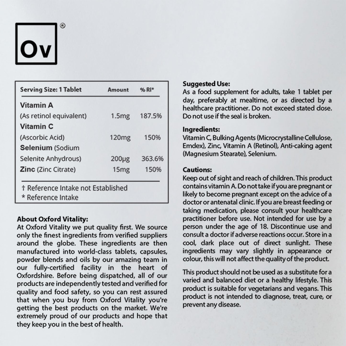 OV Immune System Boost Tablets