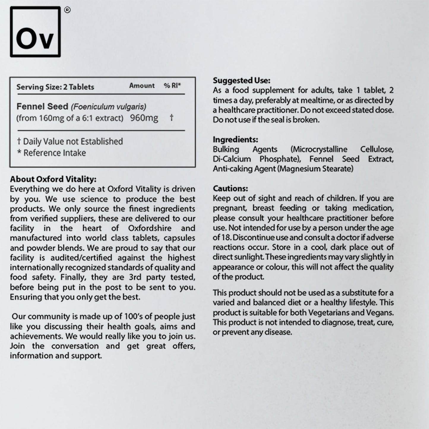 Fennel Seed Extract