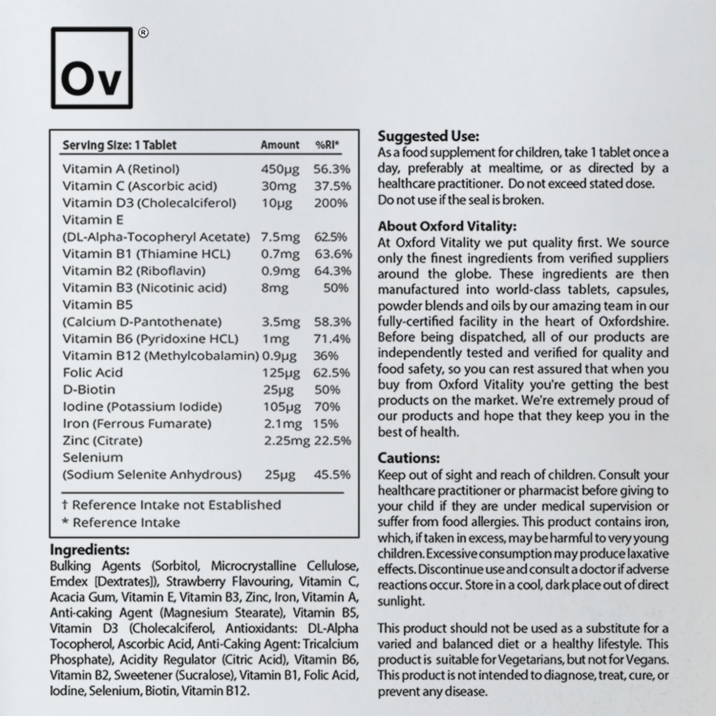 Children's Chewable Multivitamin 5-10 years