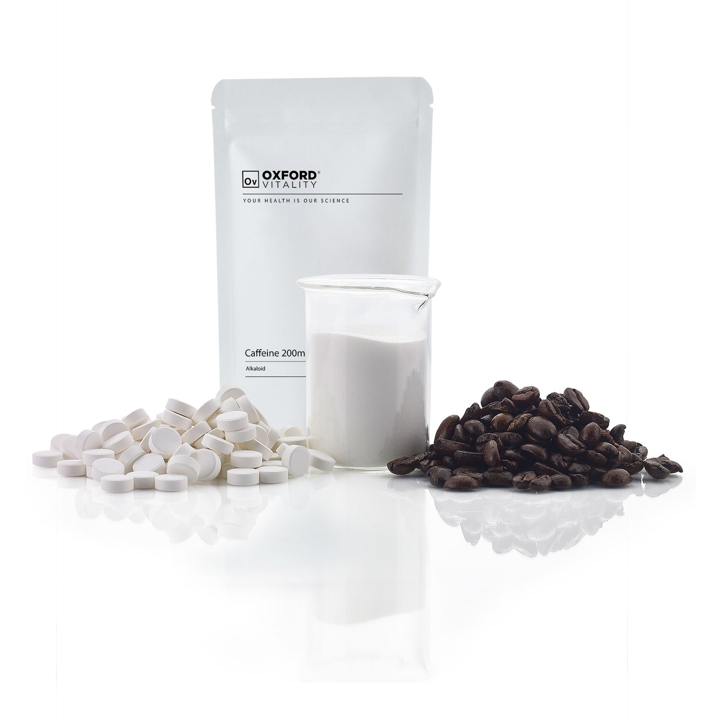 Caffeine Tablets. CAUTION: HIGH CAFFEINE CONTENT. Not recommended for children or pregnant or breast-feeding women.