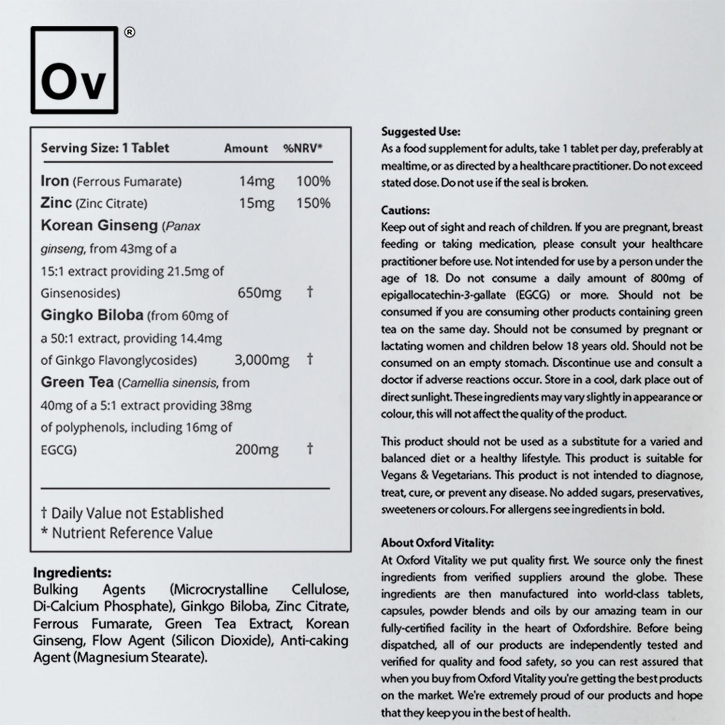 OV Study Boost Tablets