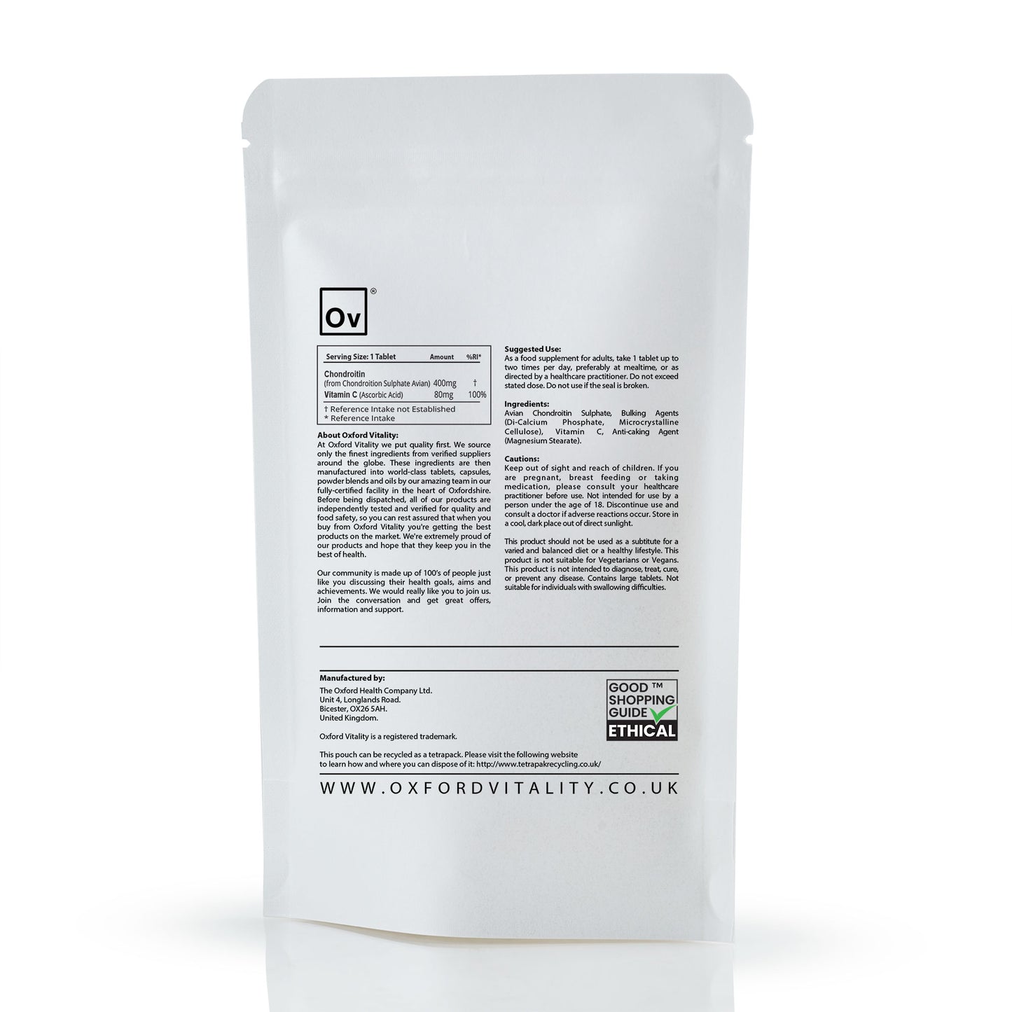 Avian Chondroitin Sulphate & Vitamin C Tablets