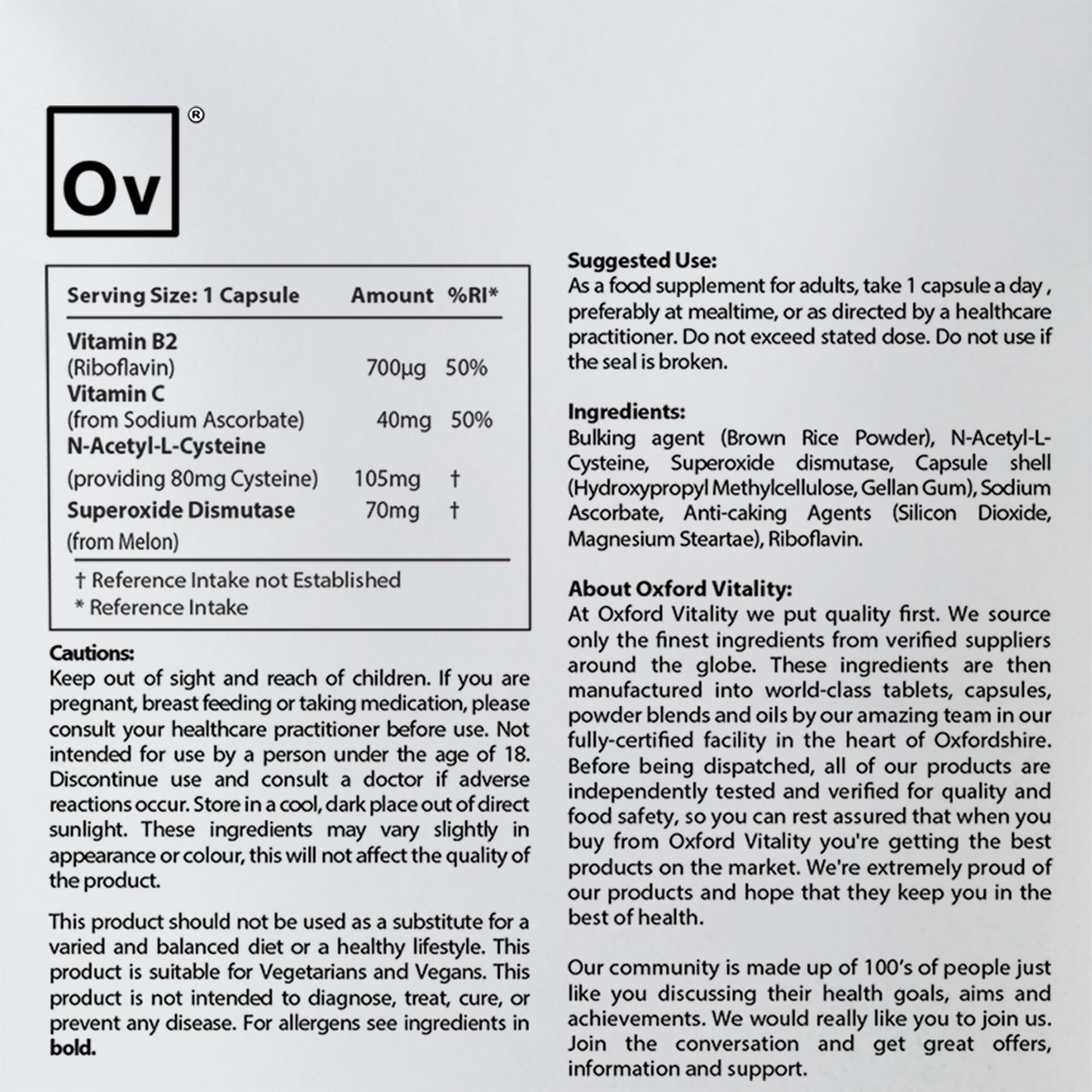 SOD with Antioxidant Capsules