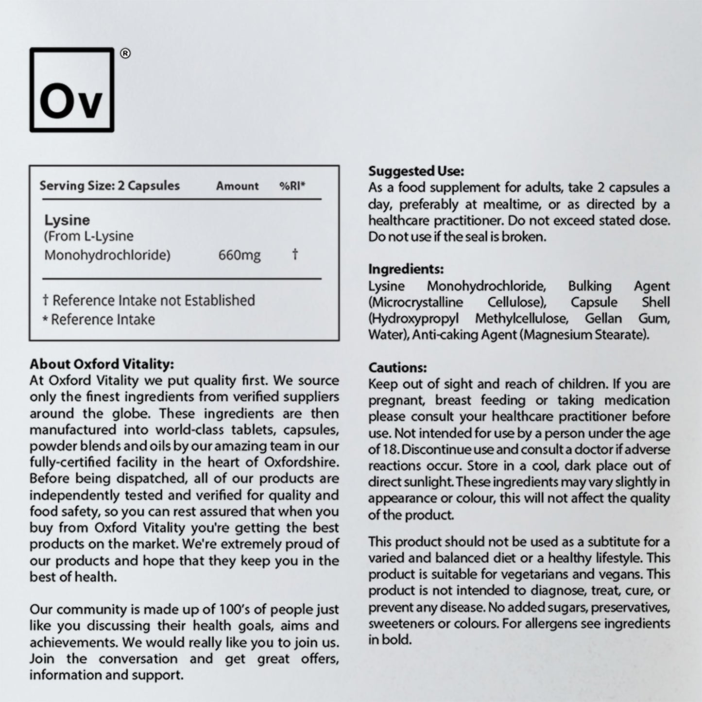 Lysine Capsules