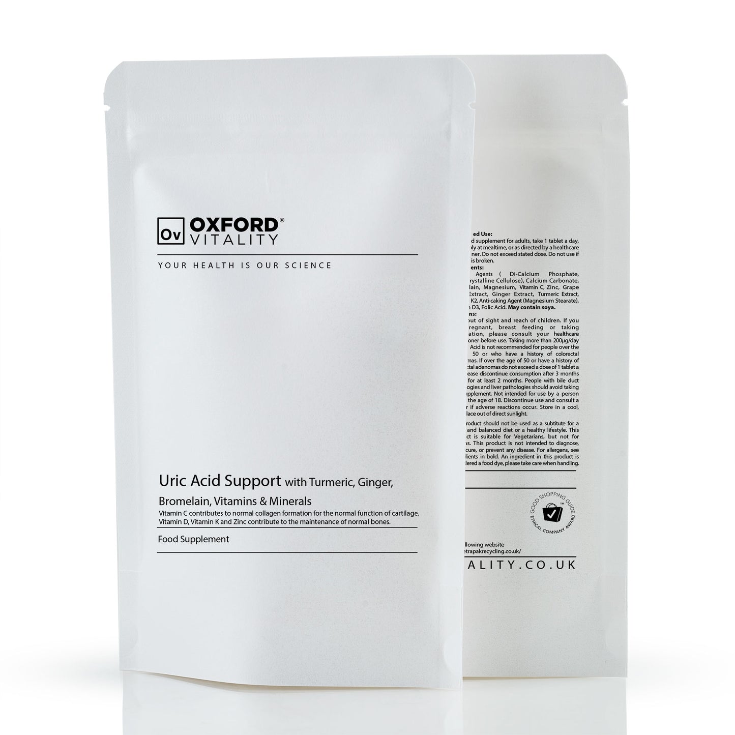 Uric Acid Support with Turmeric, Ginger, Bromelain, Vitamins & Minerals